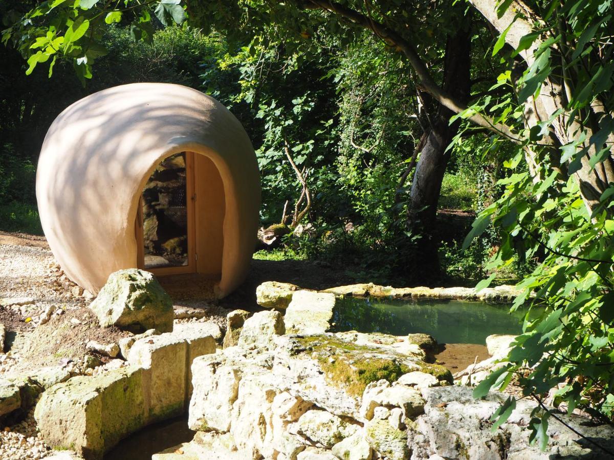 Maison Terre Les Cabanes De Fallot - Sauna Bain-Froid Piscine Naturelle L'isle-Bouzon Екстериор снимка