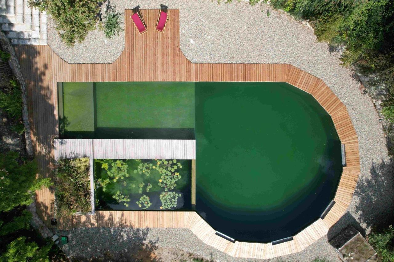 Maison Terre Les Cabanes De Fallot - Sauna Bain-Froid Piscine Naturelle L'isle-Bouzon Екстериор снимка